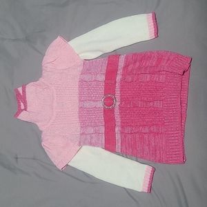 Little Lass pink sweater 4T